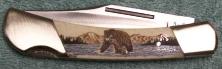 Alaska Scrimshaw Pocket Knife